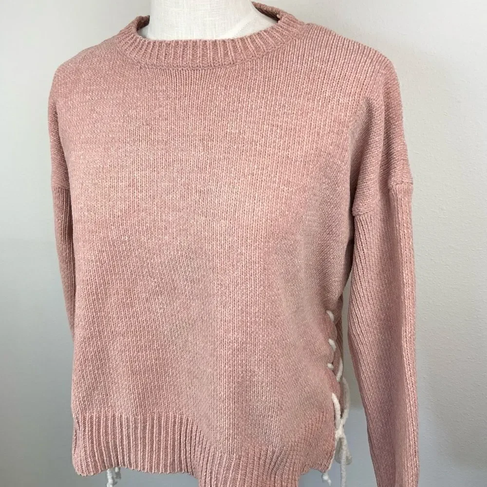 Pol Side Lace-Up Sweater